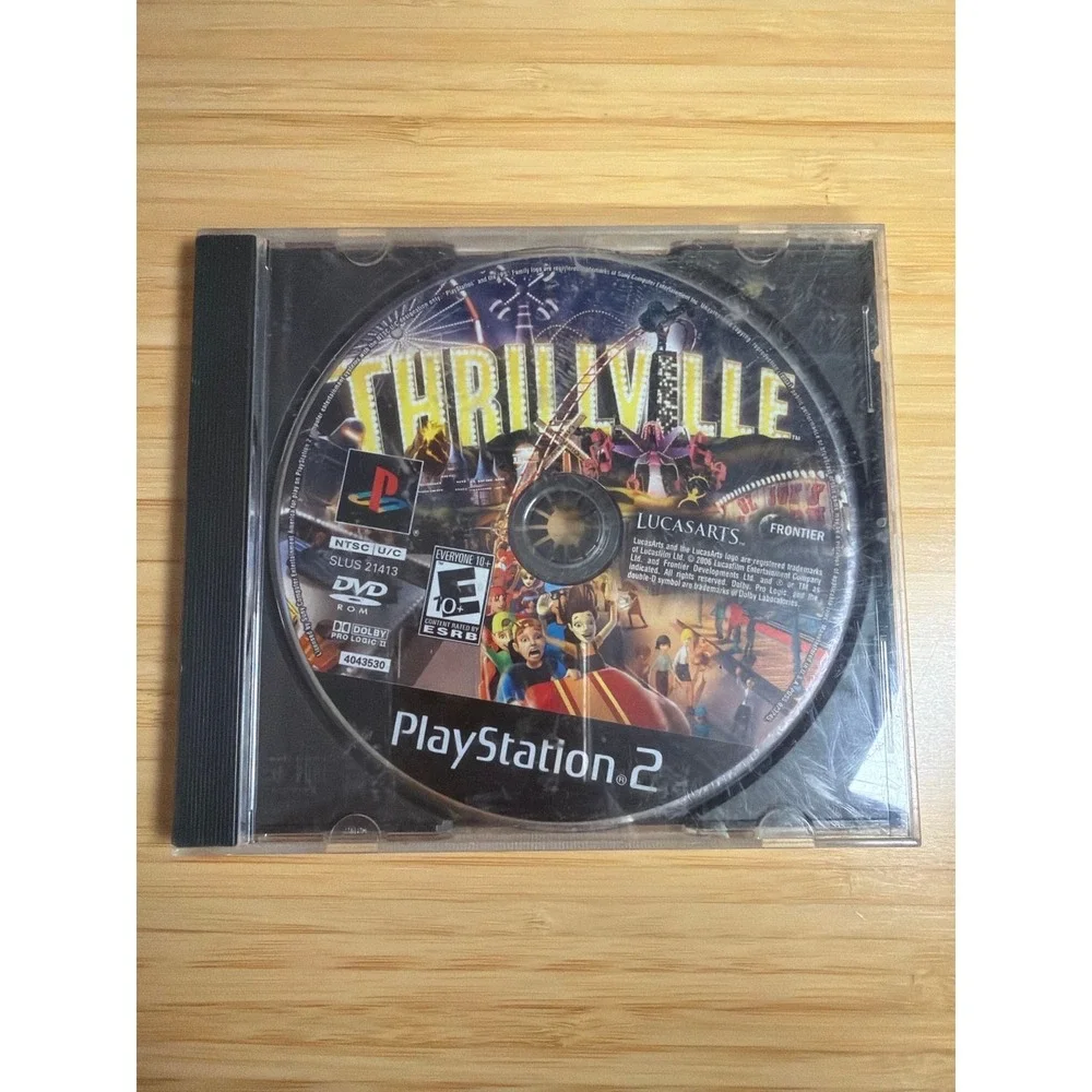 Thrillville PS2 Disc Only‎ Untested Replacement Case